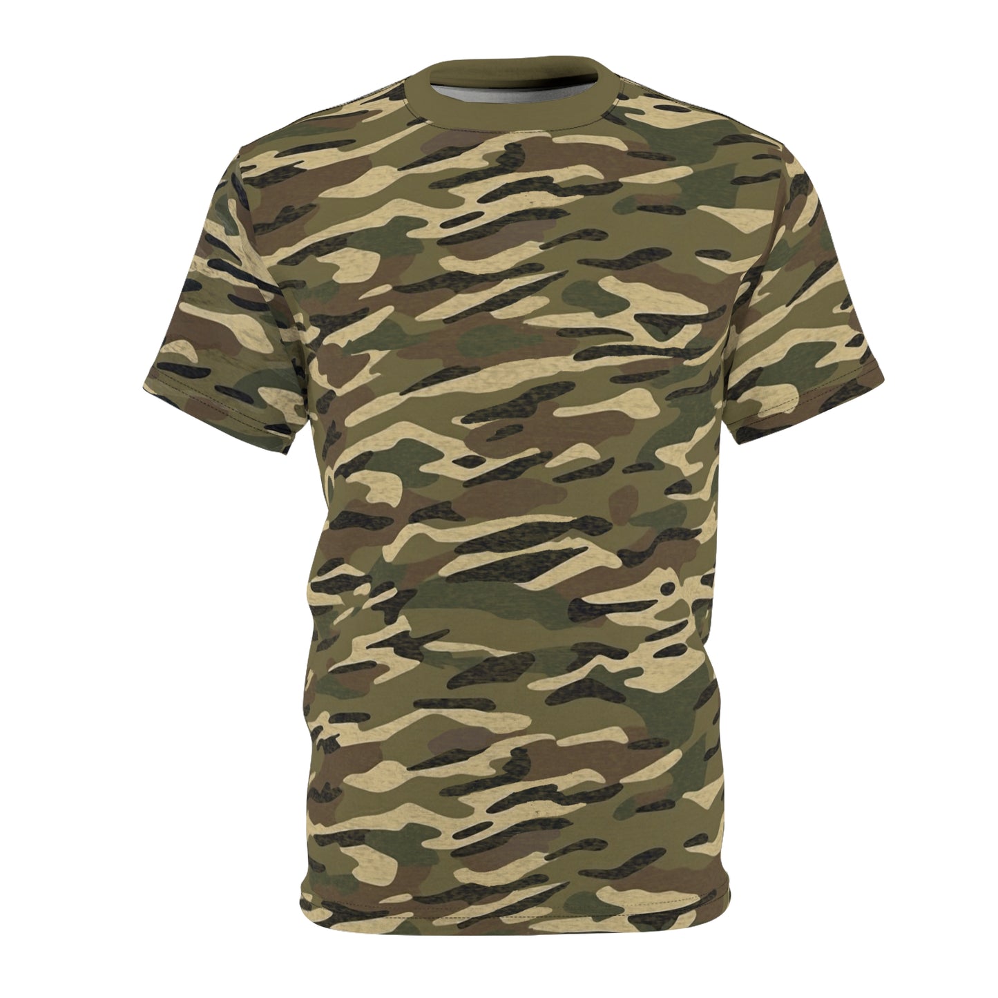 Stripe Camo Green Unisex Cut & Sew Tee