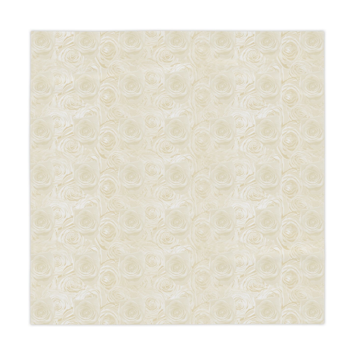 White Rose Tablecloth Valentines Day Anniversary Wedding Gifts for Her Floral Pattern Lovers Table Cloth
