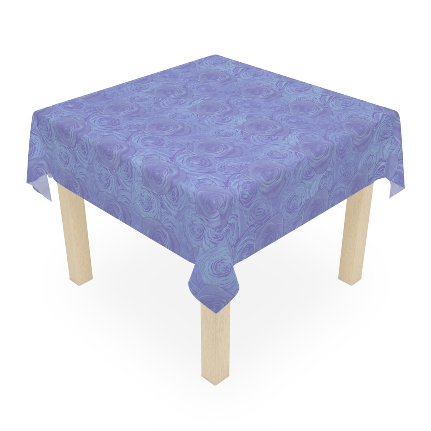 Blue Rose Tablecloth Valentines Day Anniversary Gifts for Her Floral Pattern Lovers Table Cloth