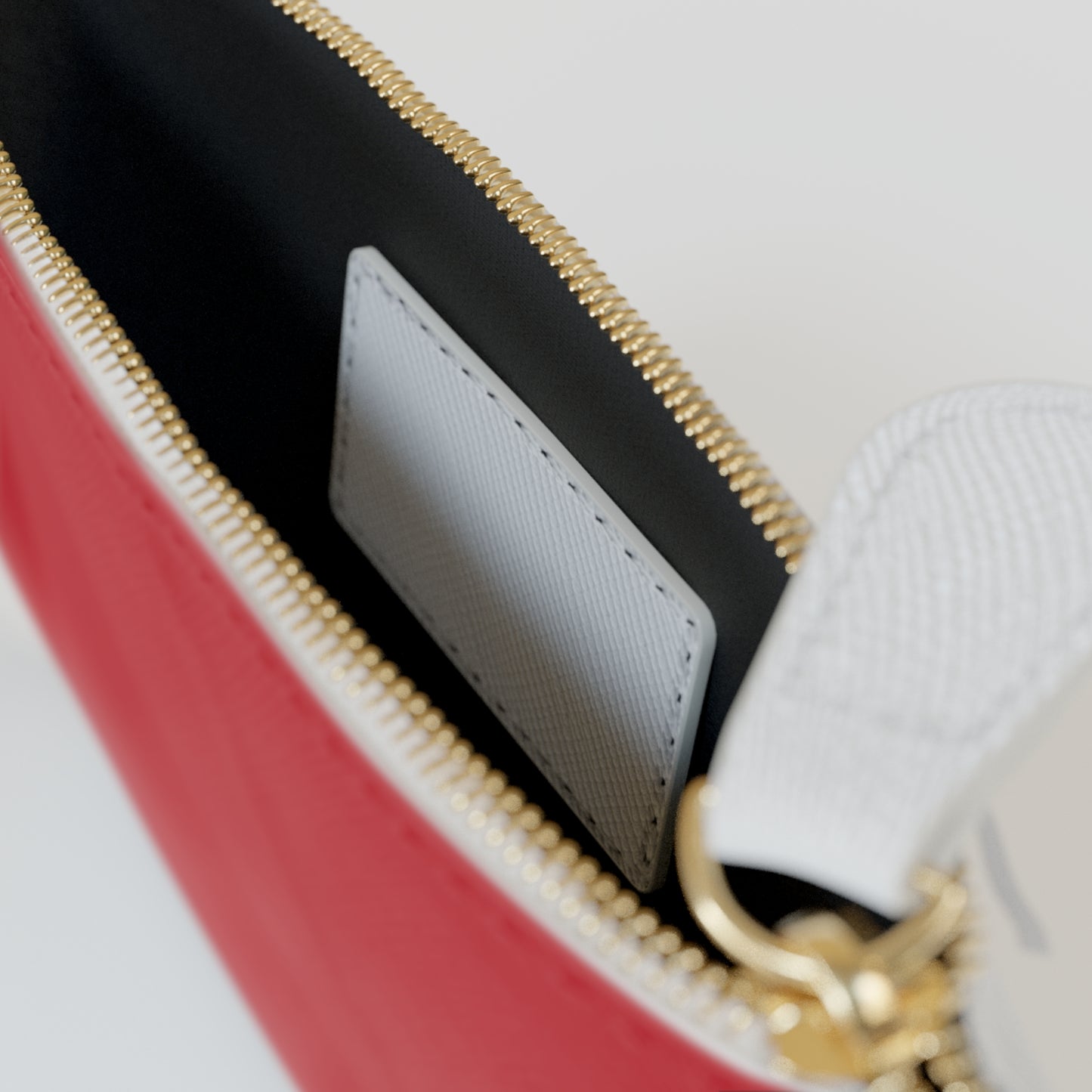 Rose Top Valentines Pouch Gift Idea for Her Red Roses Mini Clutch Bag
