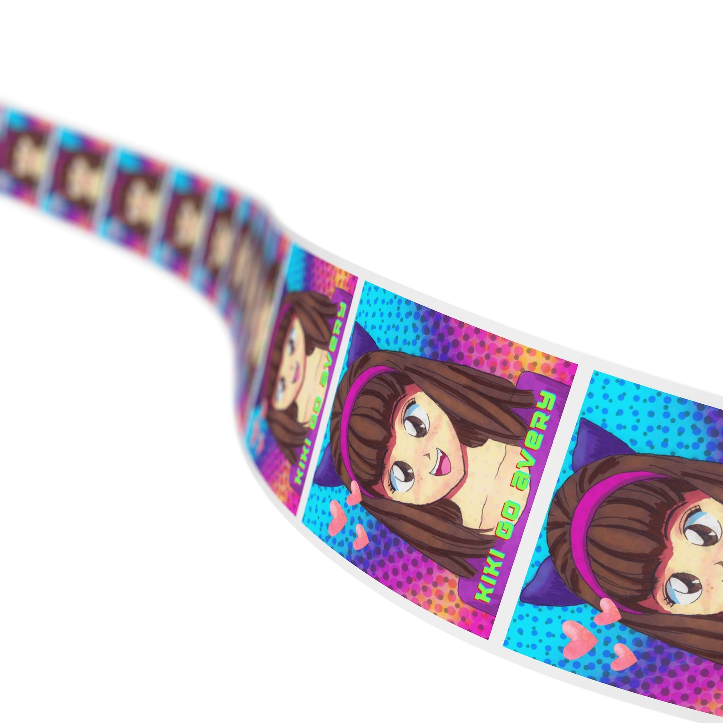 Kiki Go Avery Square Sticker Label Rolls