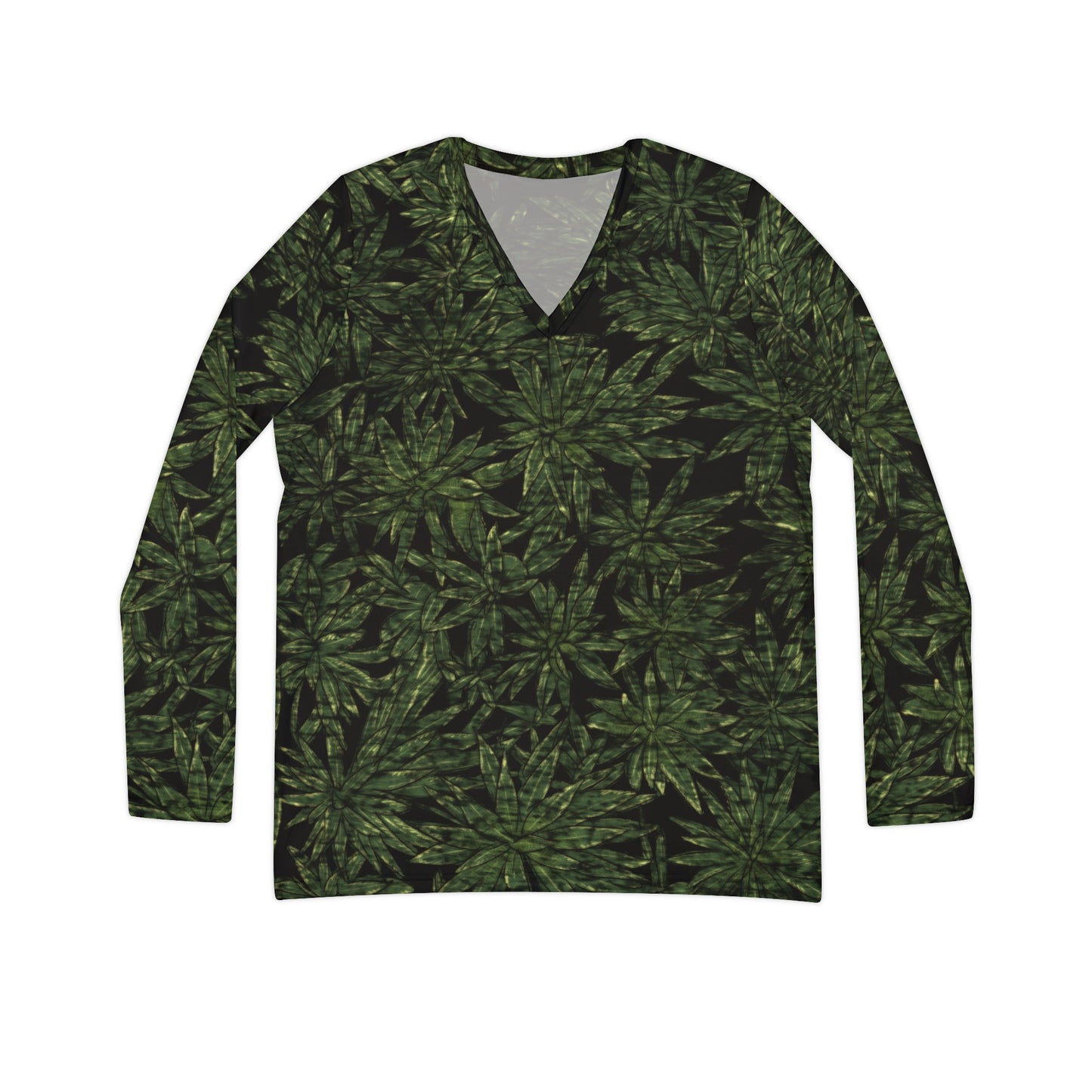 Star of Madeira Women's Long Sleeve V-neck Shirt (AOP)