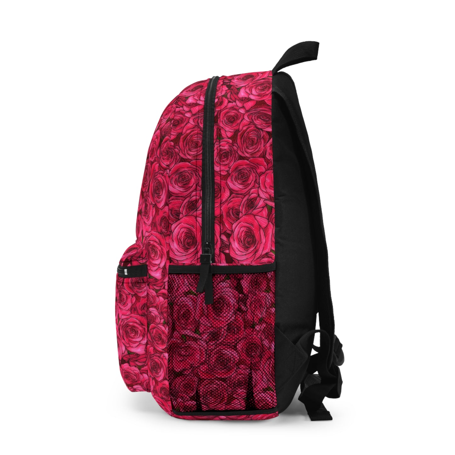 Rose School Bag Flower Lover Valentines Day Gift Ideas for Her Red Backpack