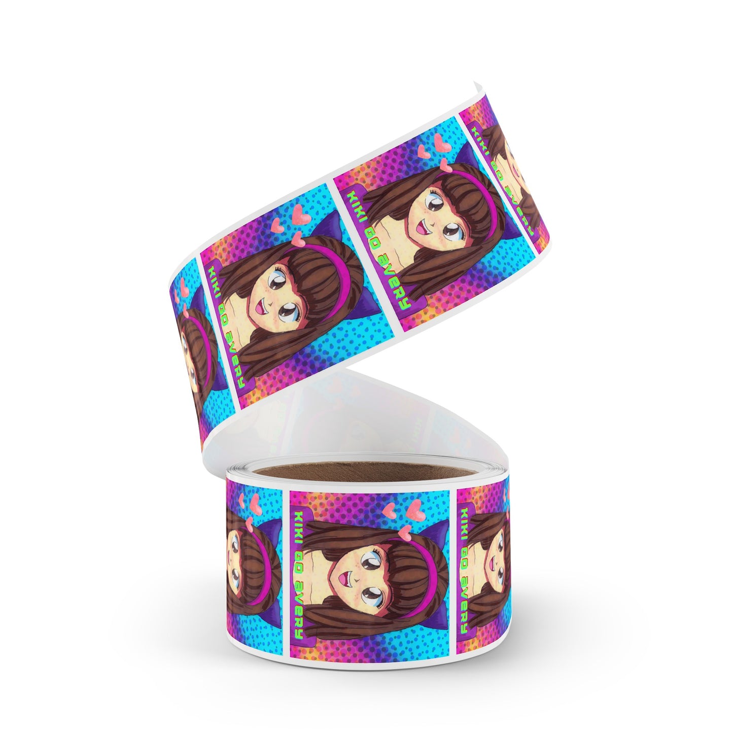 Kiki Go Avery Square Sticker Label Rolls