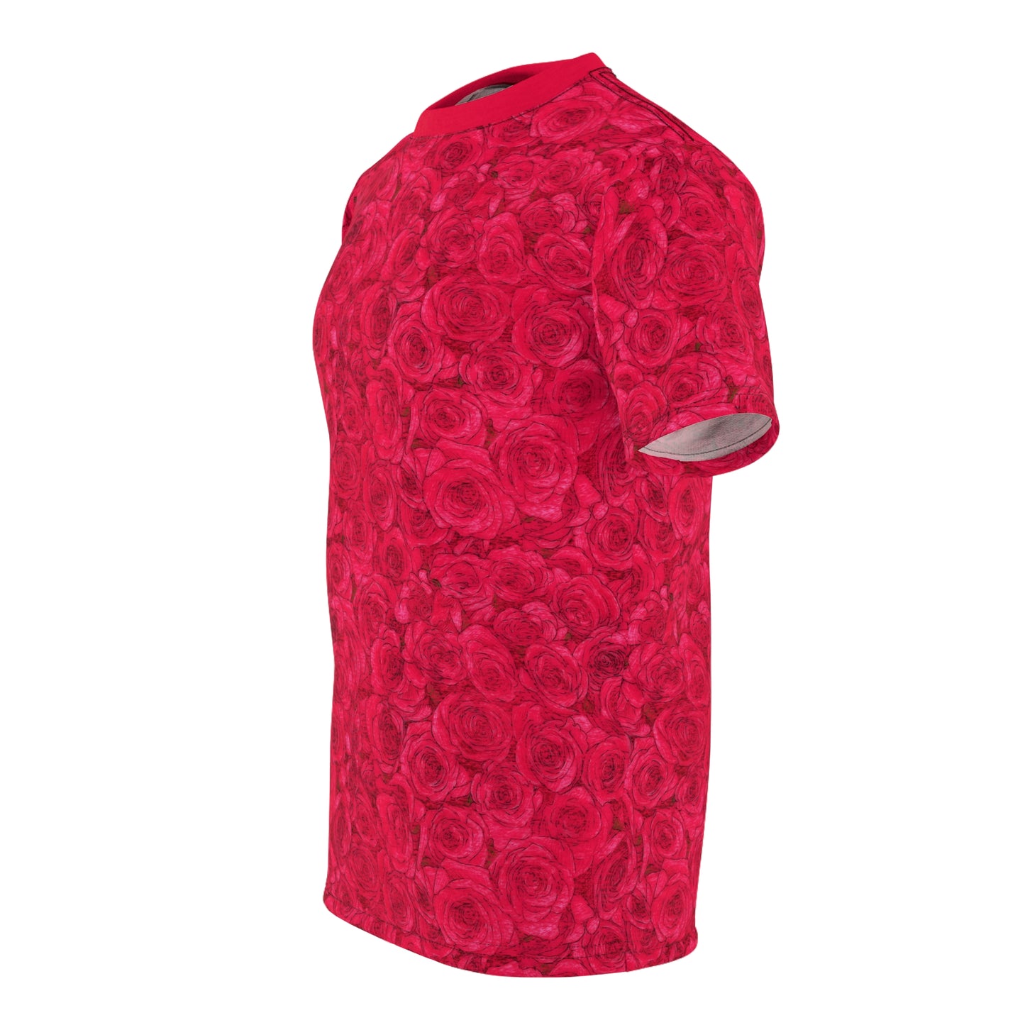 Rose Pattern Unisex Cut & Sew Tee (AOP)