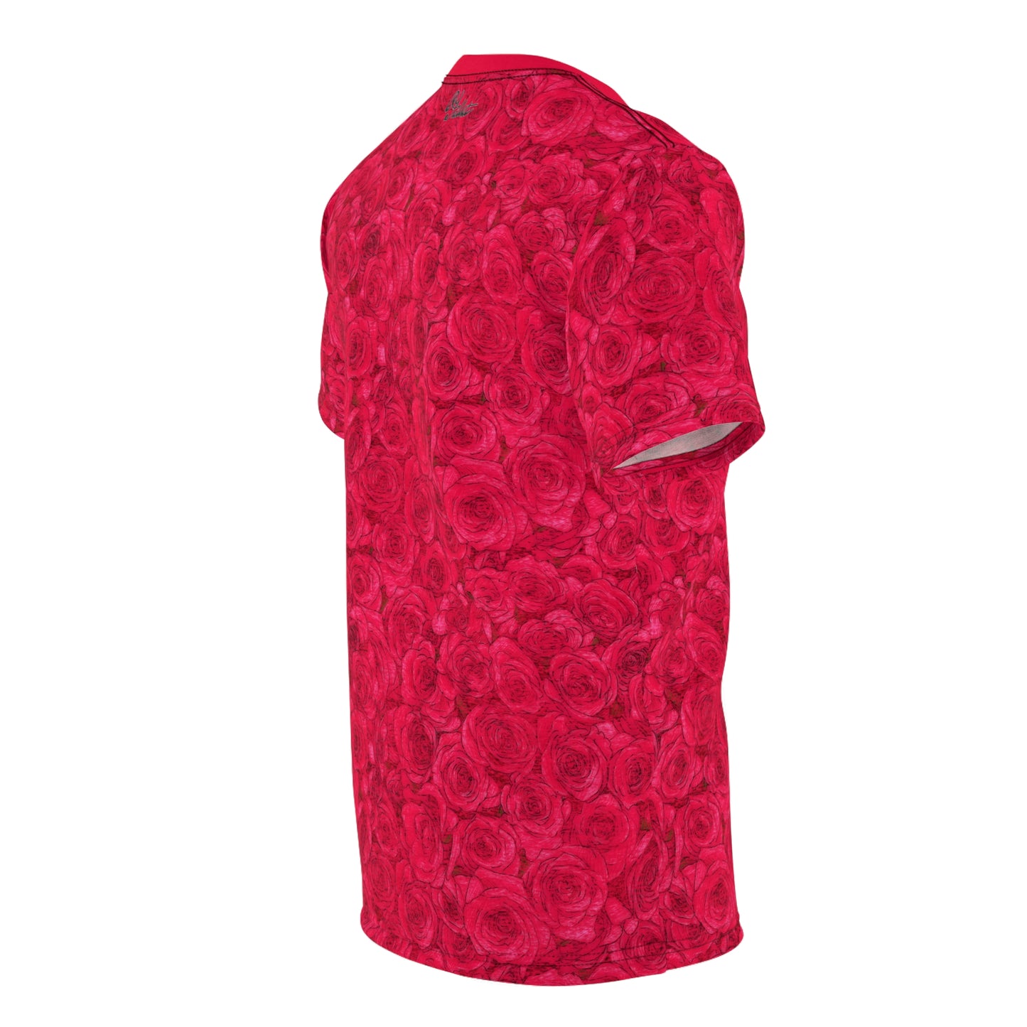 Rose Pattern Unisex Cut & Sew Tee (AOP)