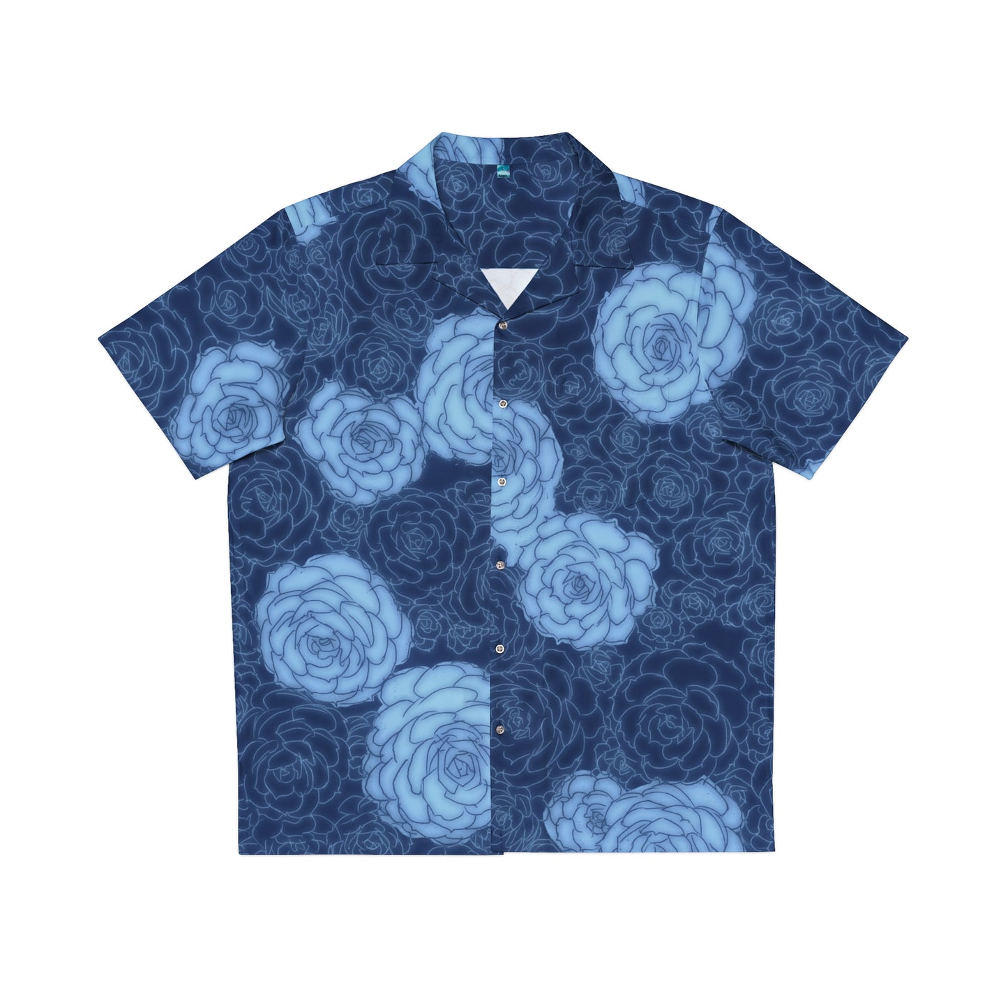 Succulent Navy Men's Hawaiian Shirt