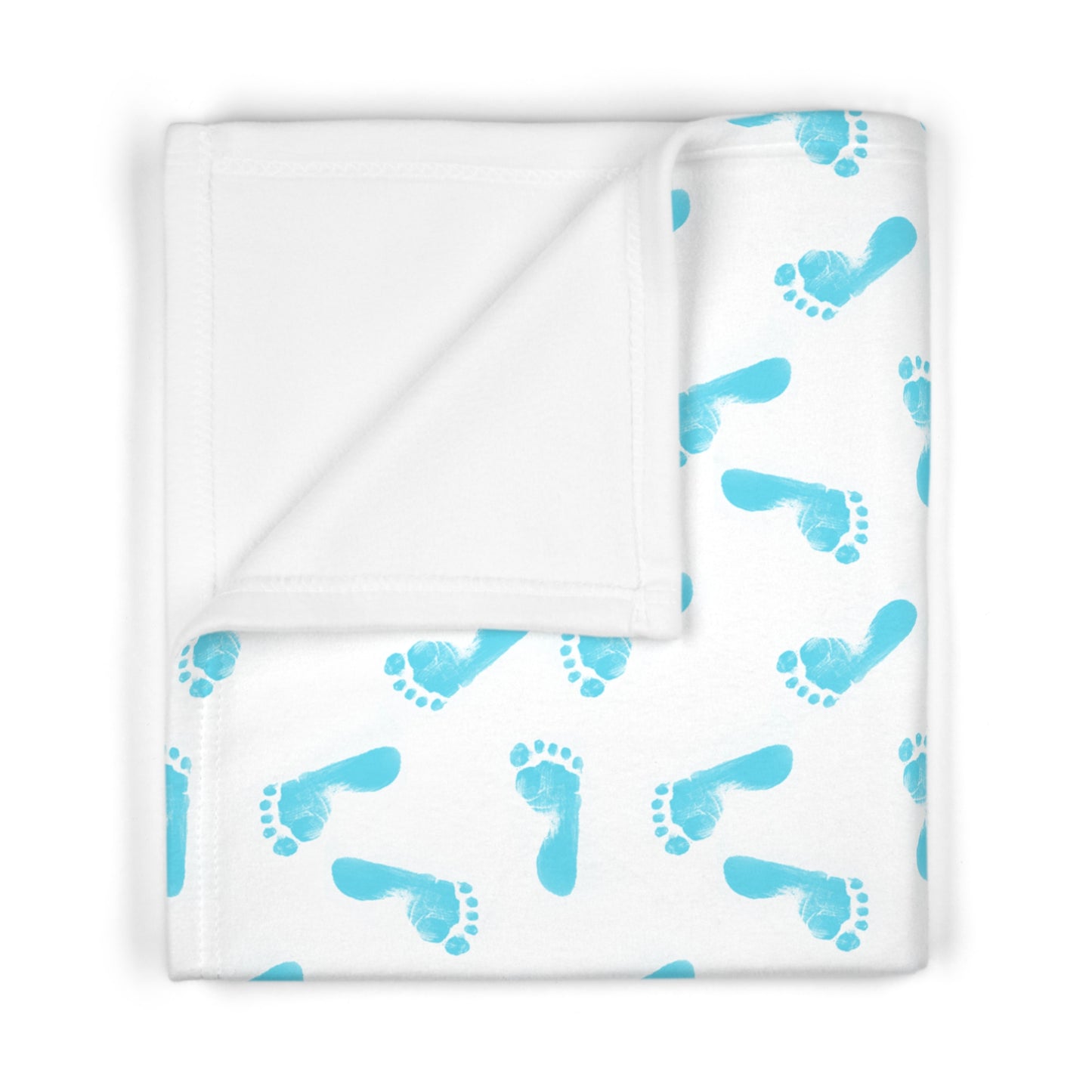 Personalized Baby Print Soft Fleece Baby Blanket