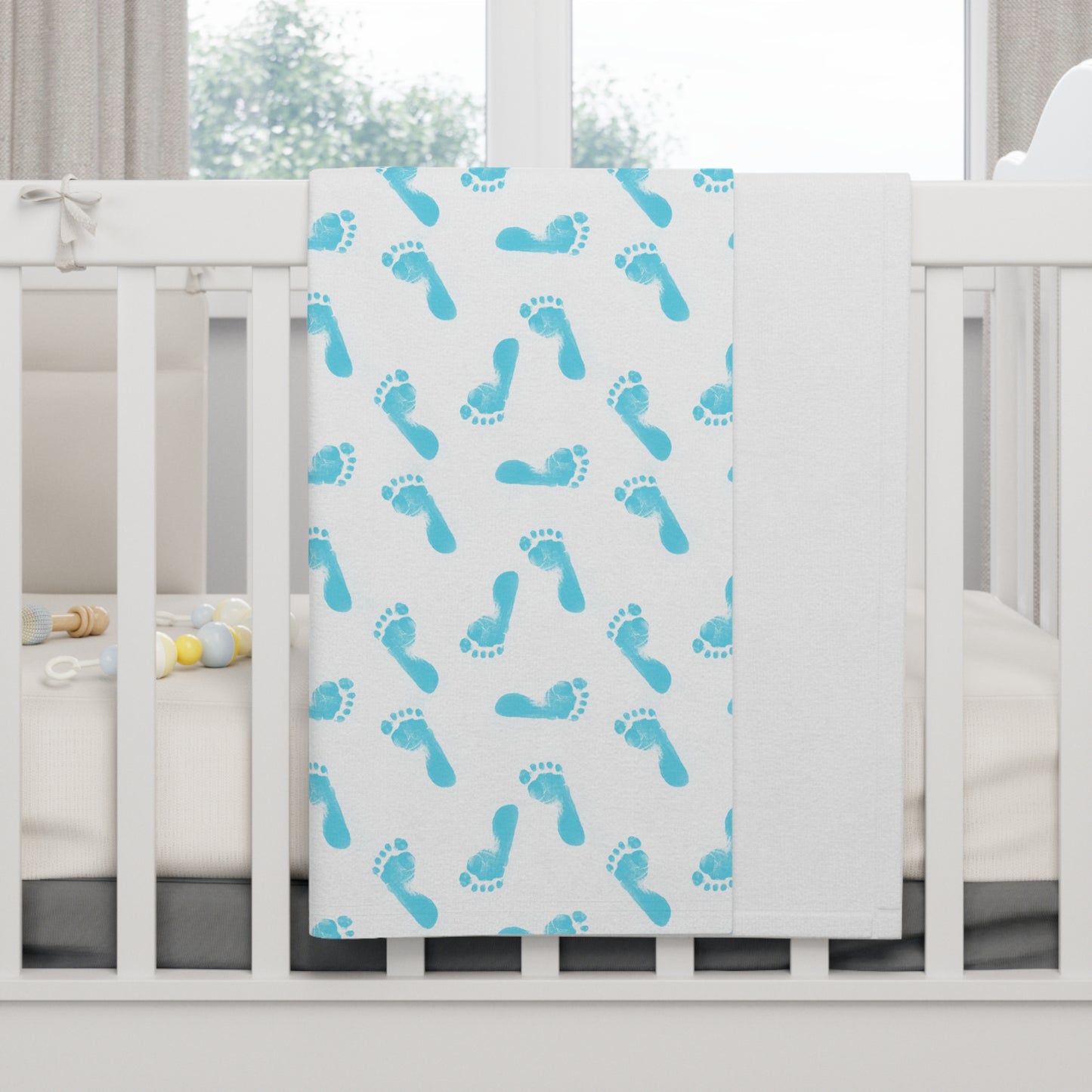 Personalized Baby Print Soft Fleece Baby Blanket
