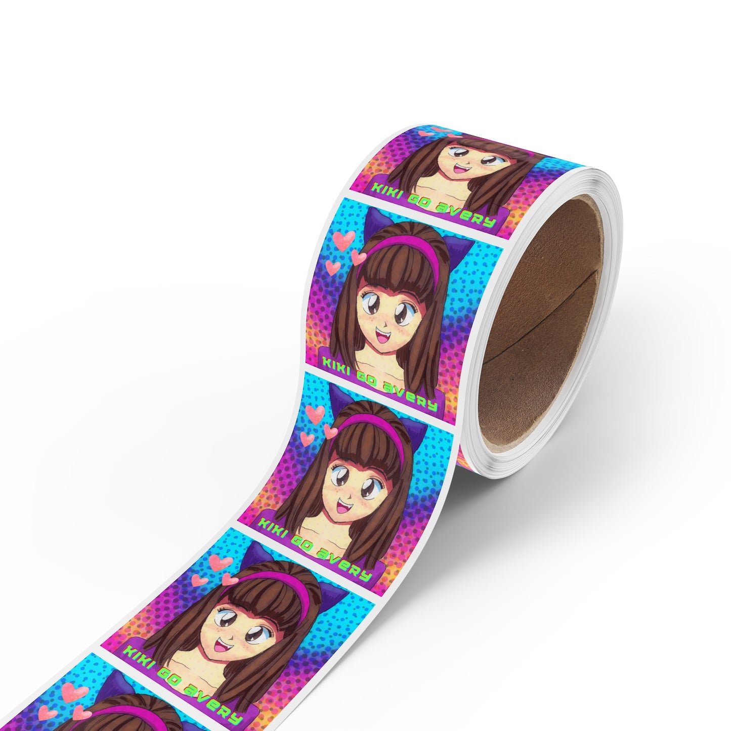 Kiki Go Avery Square Sticker Label Rolls