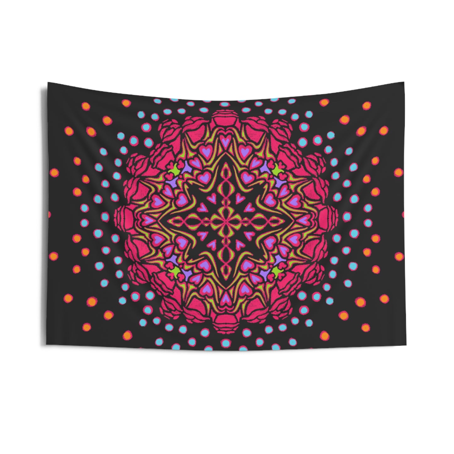 Hearts and Roses Indoor Wall Tapestries