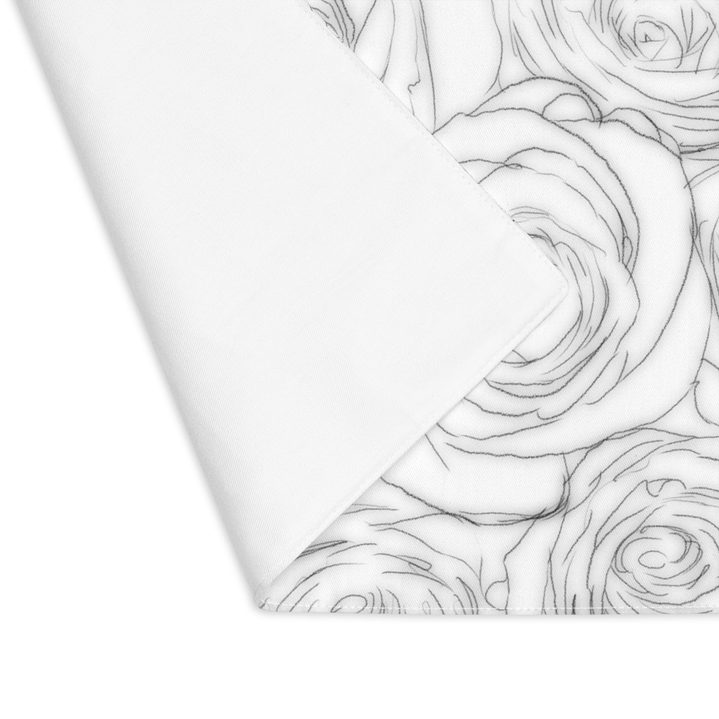 White Rose Placemat, 1pc Valentines Day Anniversary Girlfriend Gift for Her Rose Mat