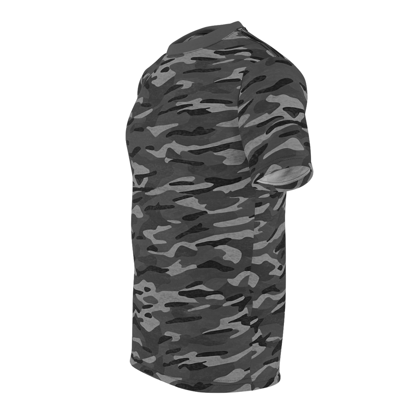 Stripe Camo Dark Grey Unisex Cut & Sew Tee