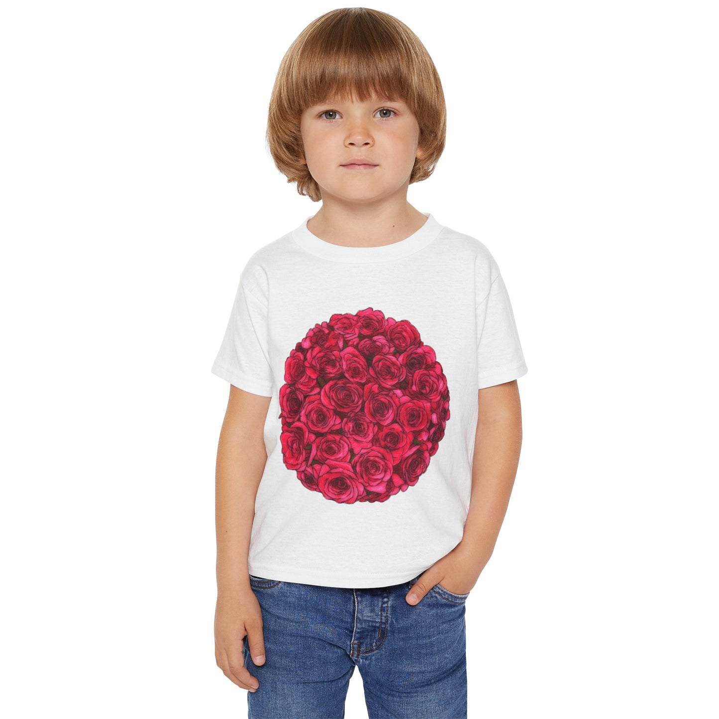 Rose Circle Heavy Cotton™ Toddler T-shirt