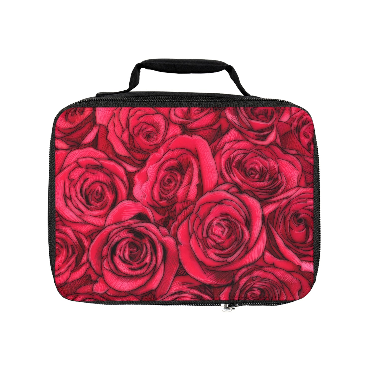 Rose Bag Flower Lover Valentines Day Gift Ideas for Her Red Lunch Bag