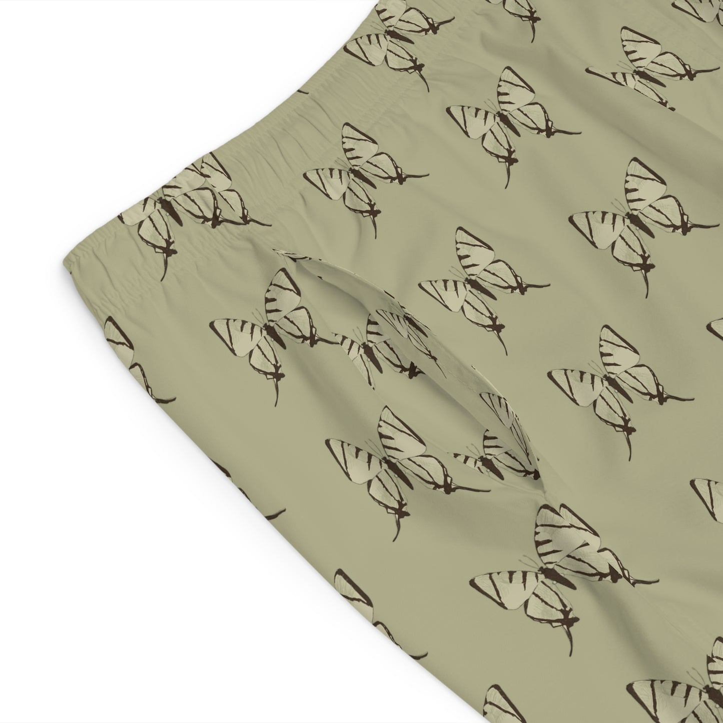 Butterfly Khaki Men's Board Shorts