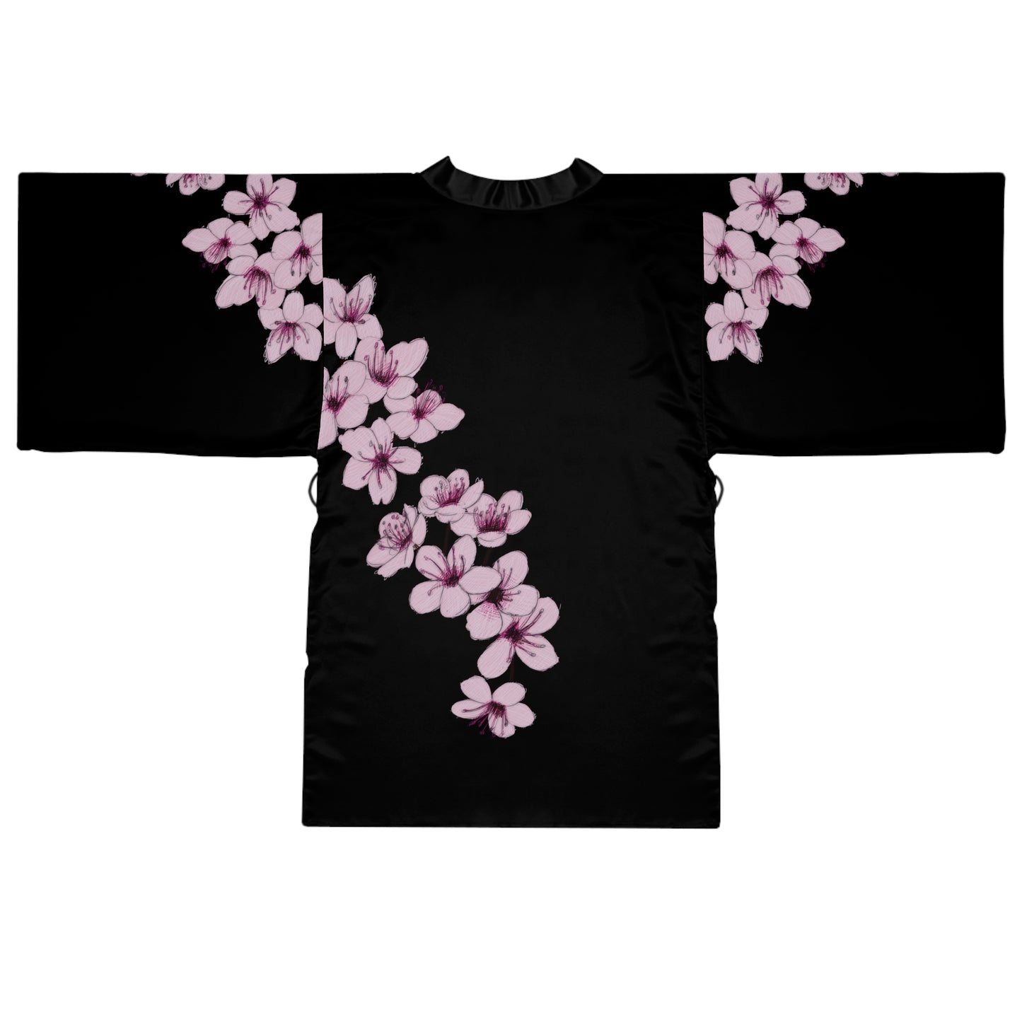 Cherry Blossom Long Sleeve Kimono Robe (AOP)