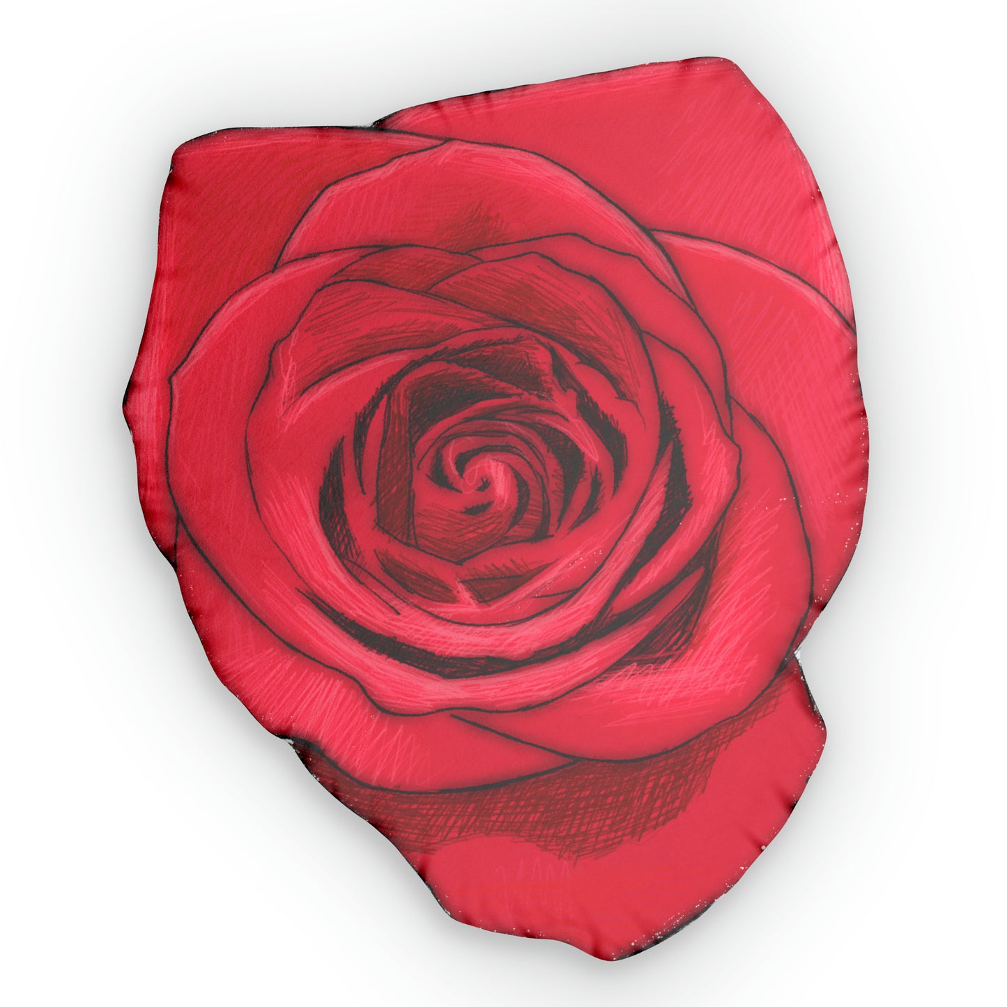 Rose Shaped Pillow
