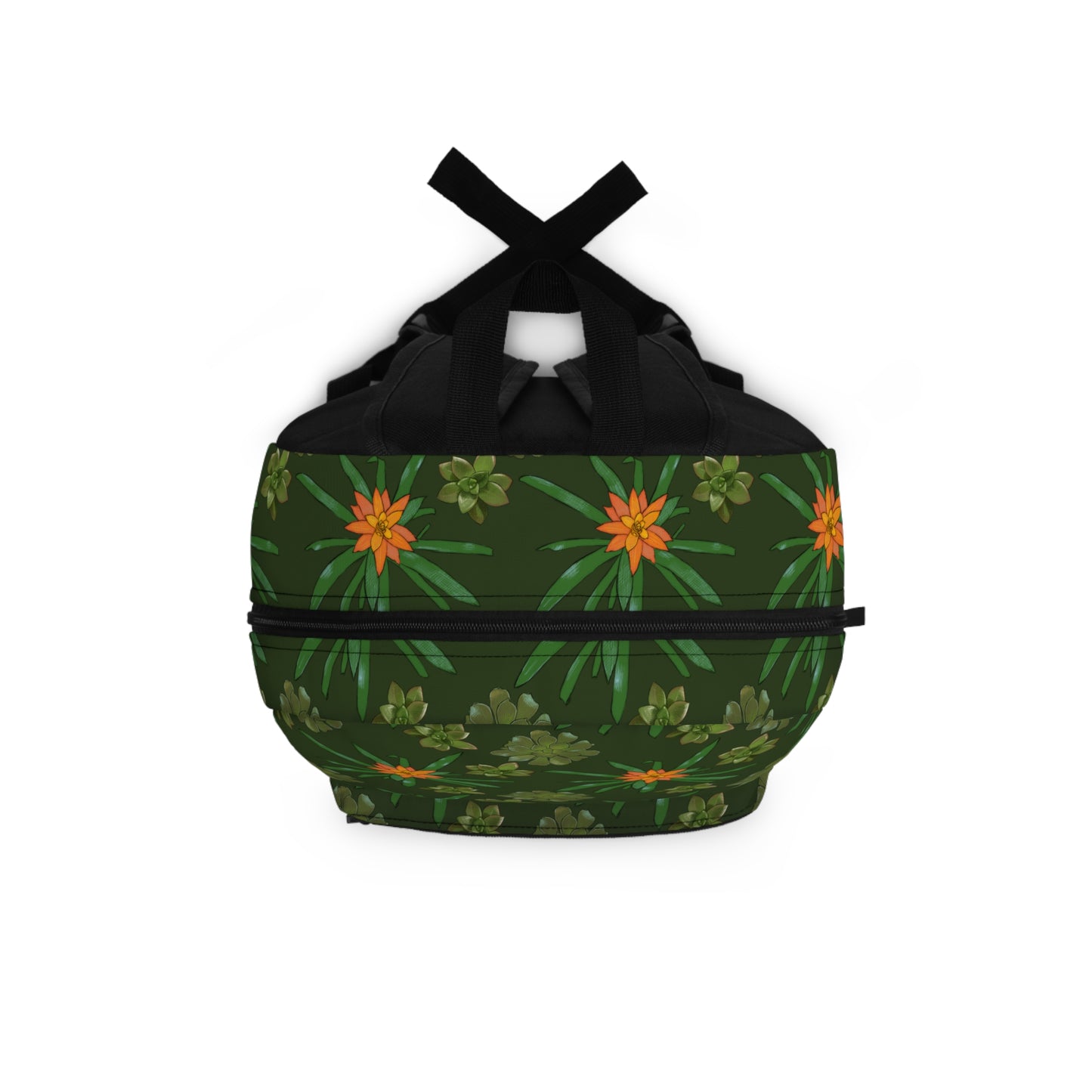 Succulent School Bag Gardening House Plant Indoor Plant Lover Gift Idea Gray Green Backpack