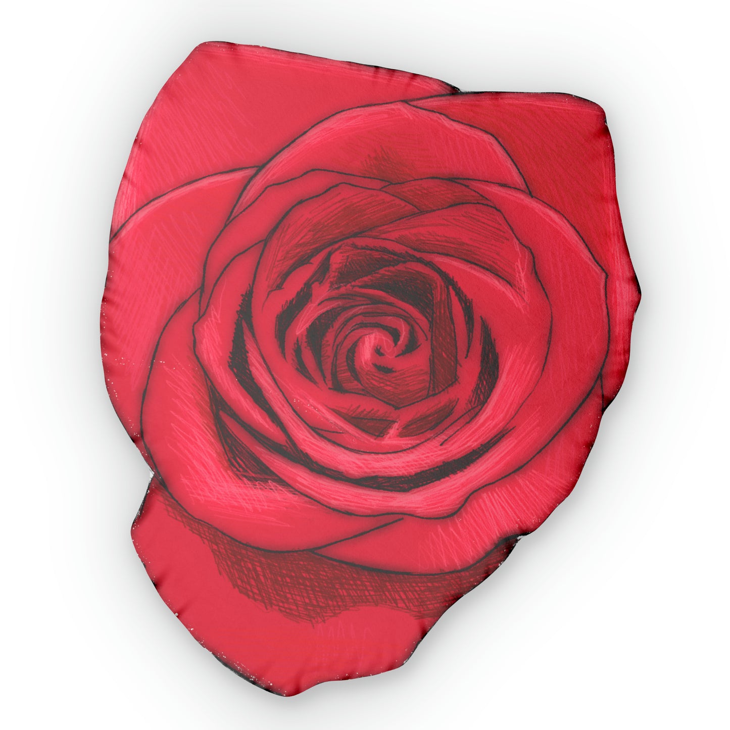 Rose Shaped Pillow