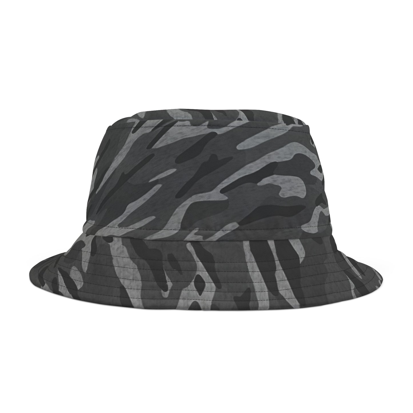 Stripe Camo Dark Grey Bucket Hat