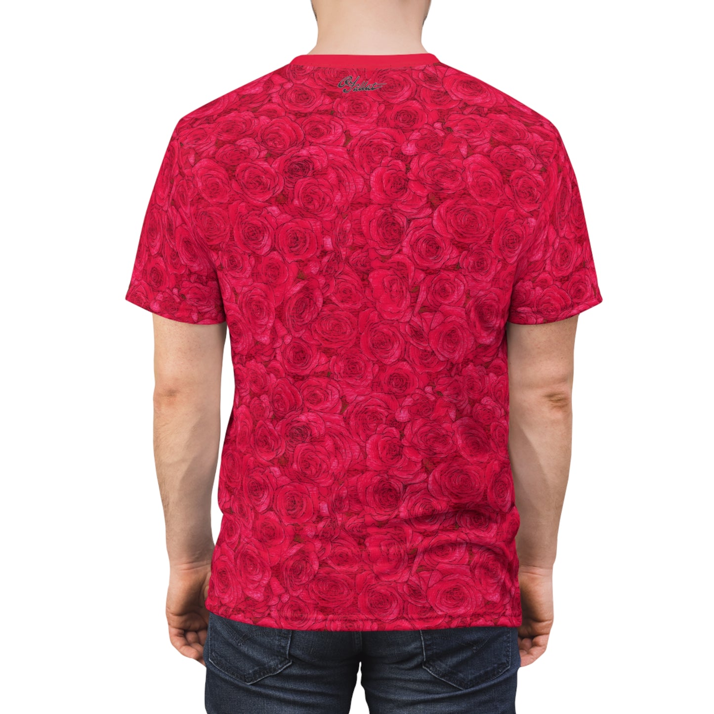 Rose Pattern Unisex Cut & Sew Tee (AOP)