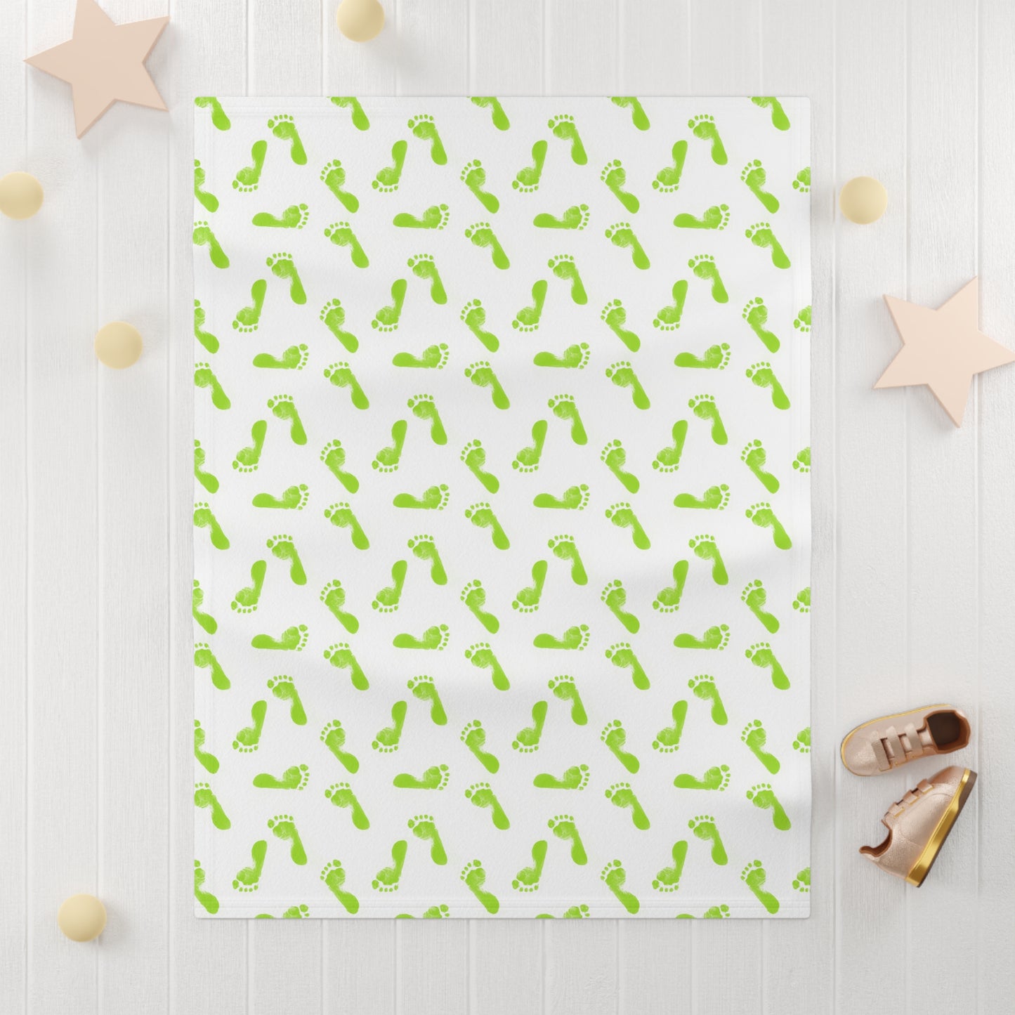 Personalized Baby Print Soft Fleece Baby Blanket