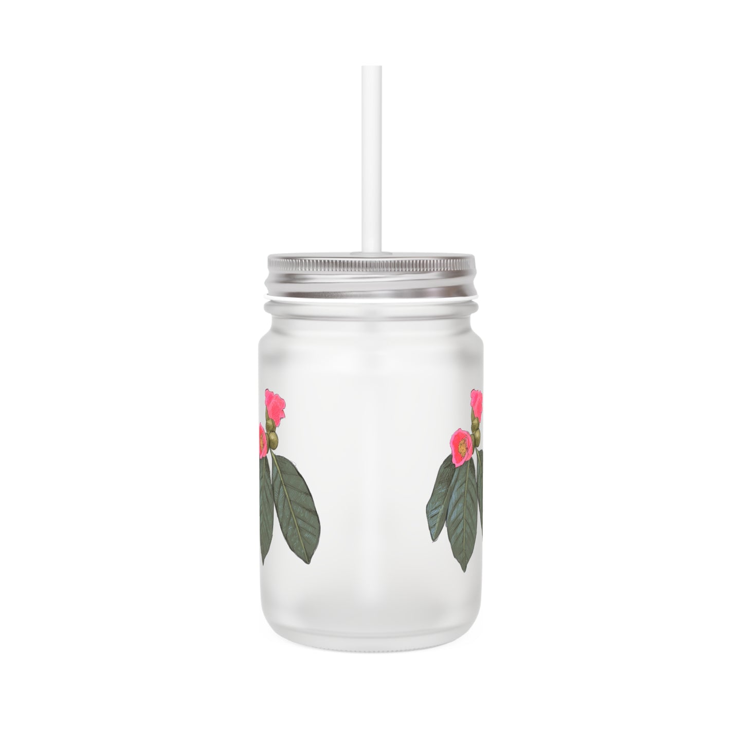 Tree Flower Mason Jar