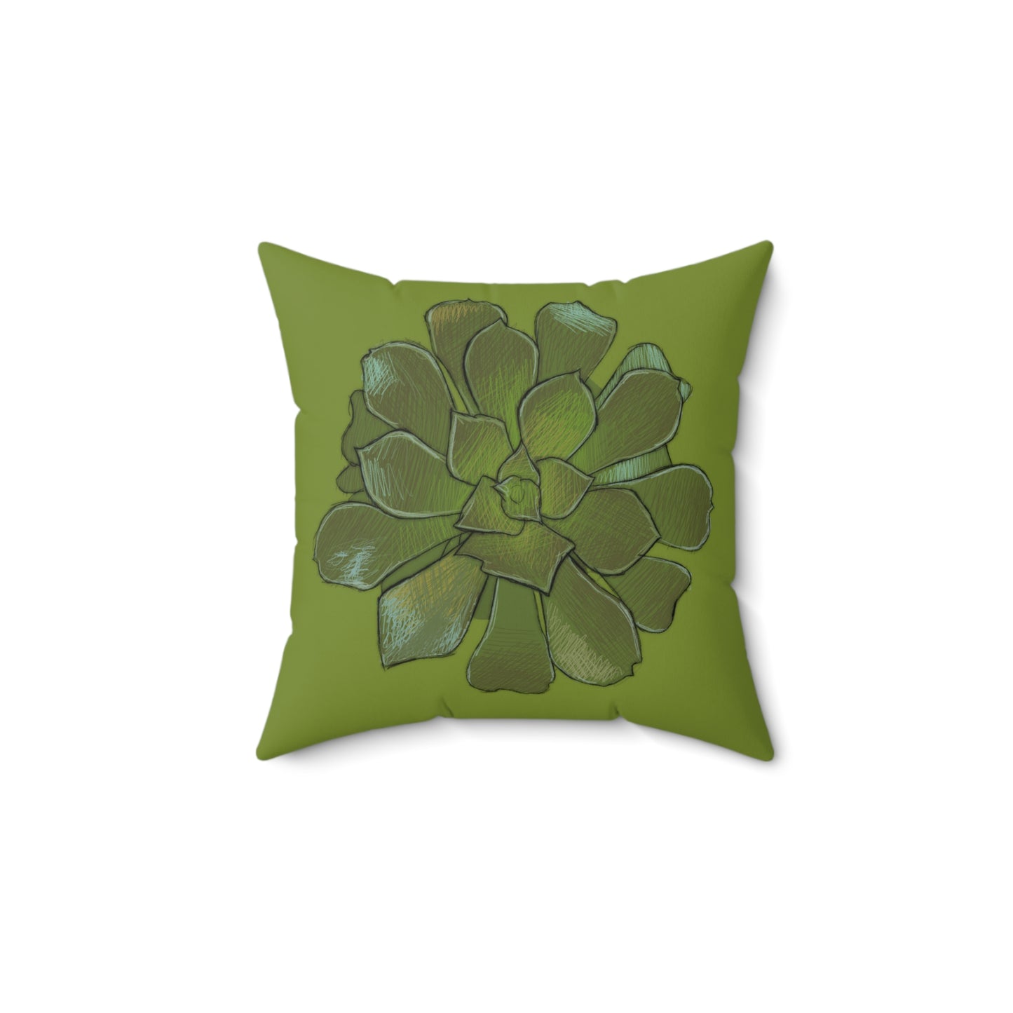Succulent - Spun Polyester Square Pillow