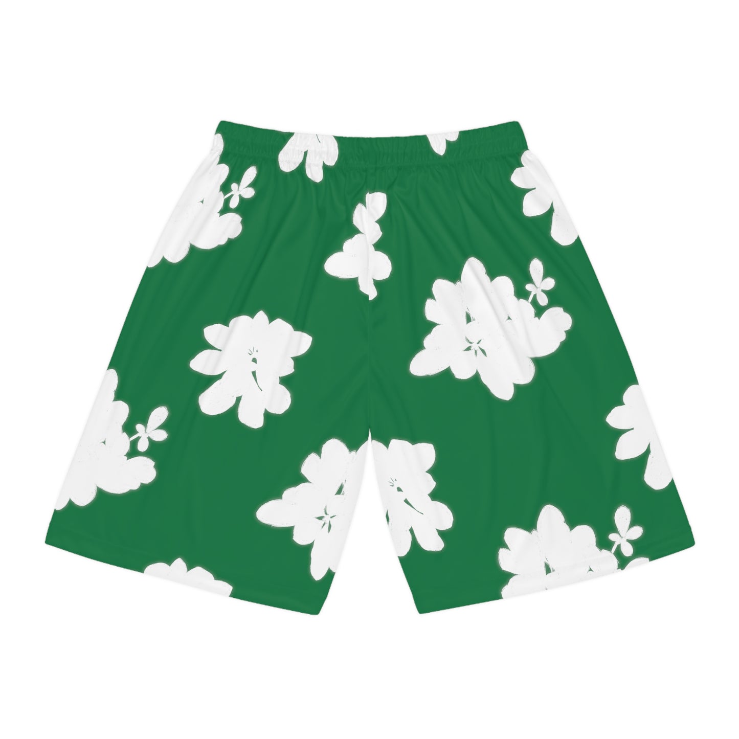 Plant Pattern Basketball Shorts