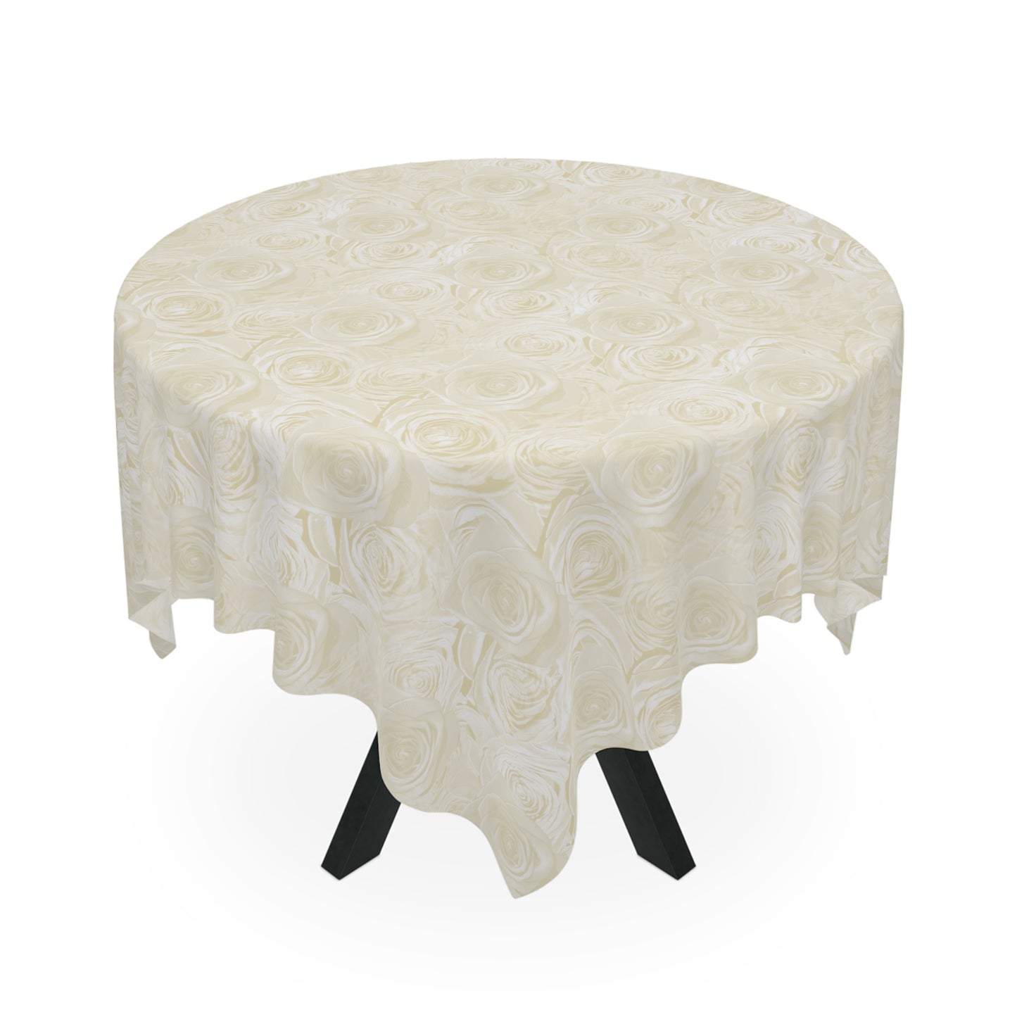 White Rose Tablecloth Valentines Day Anniversary Wedding Gifts for Her Floral Pattern Lovers Table Cloth