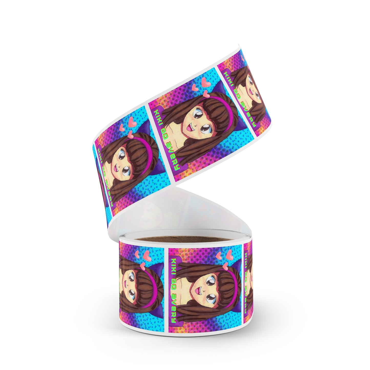 Kiki Go Avery Square Sticker Label Rolls