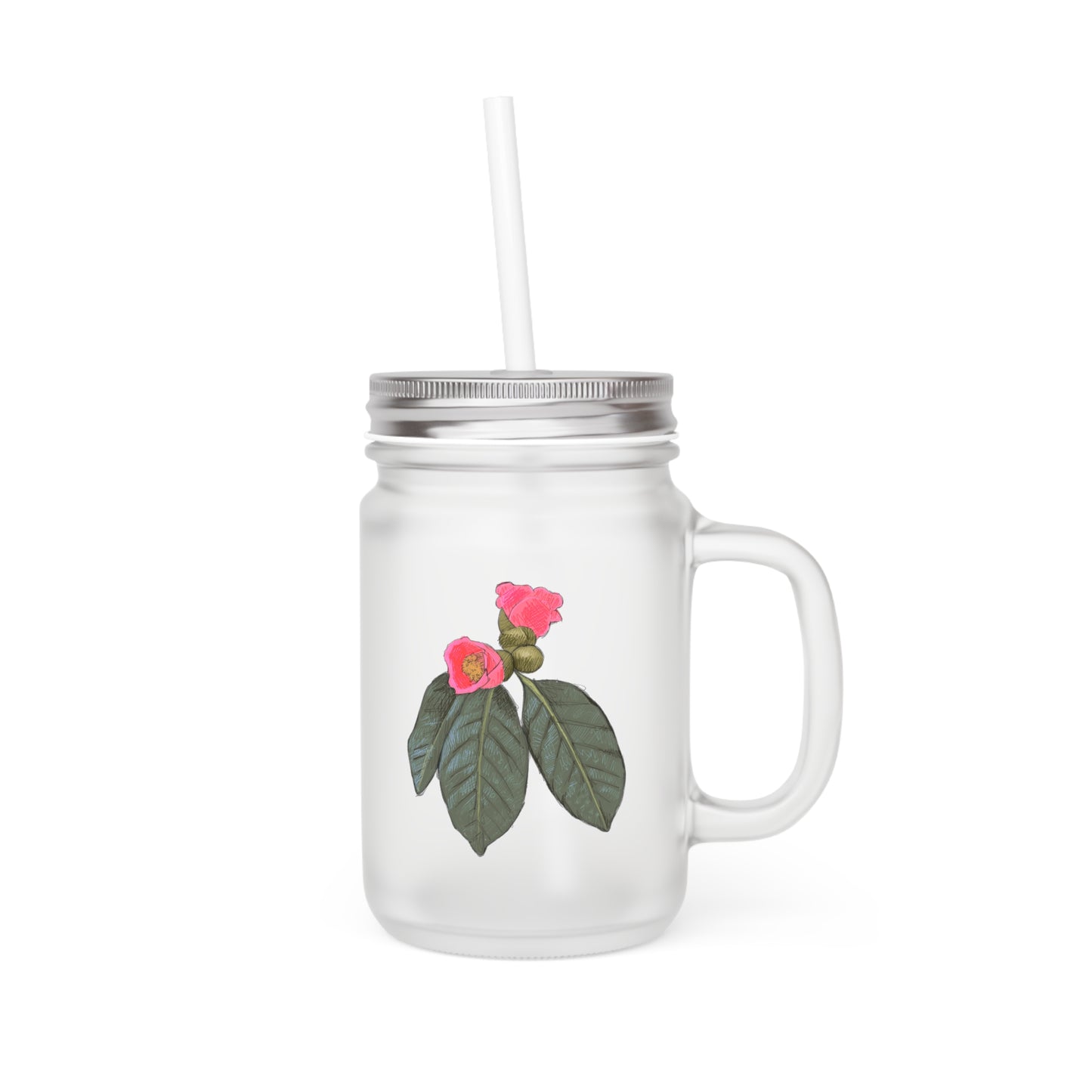 Tree Flower Mason Jar