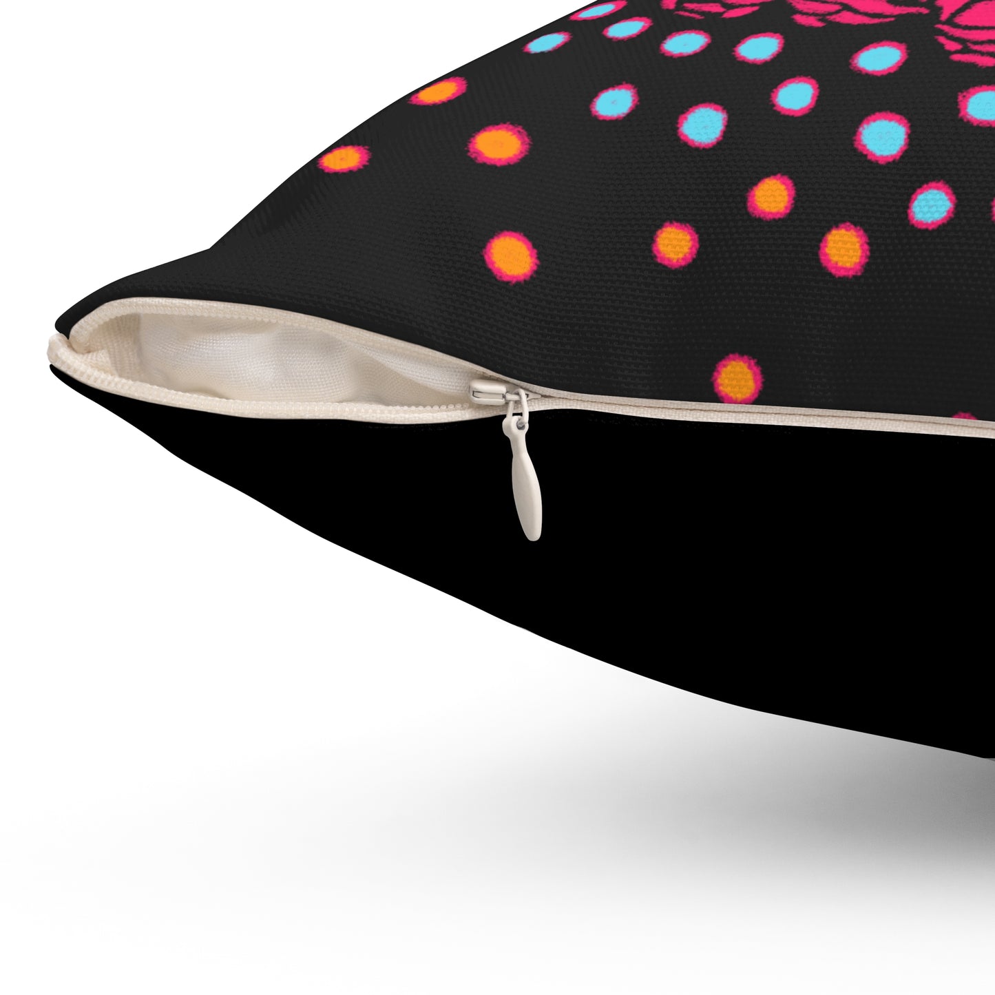 Hearts and Roses - Spun Polyester Square Pillow