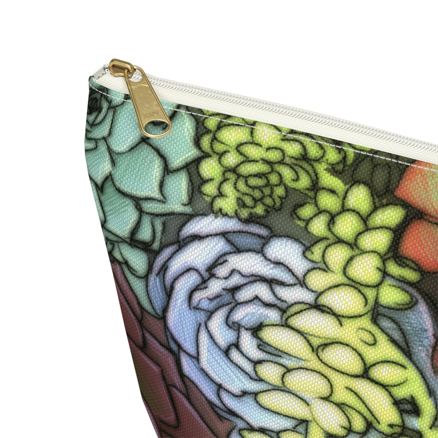 Succulent Illustration - Accessory Pouch w T-bottom
