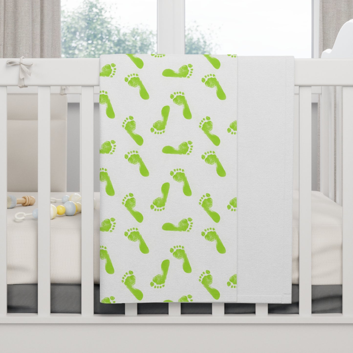 Personalized Baby Print Soft Fleece Baby Blanket