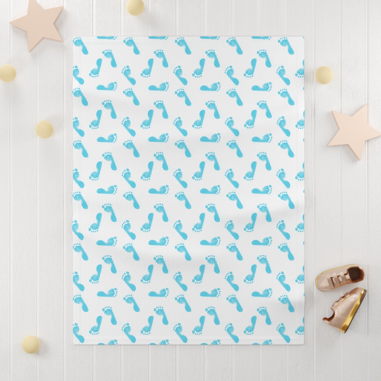 Personalized Baby Print Soft Fleece Baby Blanket