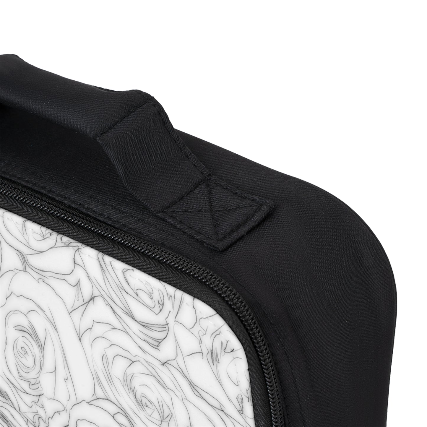 White Rose Bag Flower Lover Valentines Day Gift Ideas for Her Anniversary White Lunch Bag