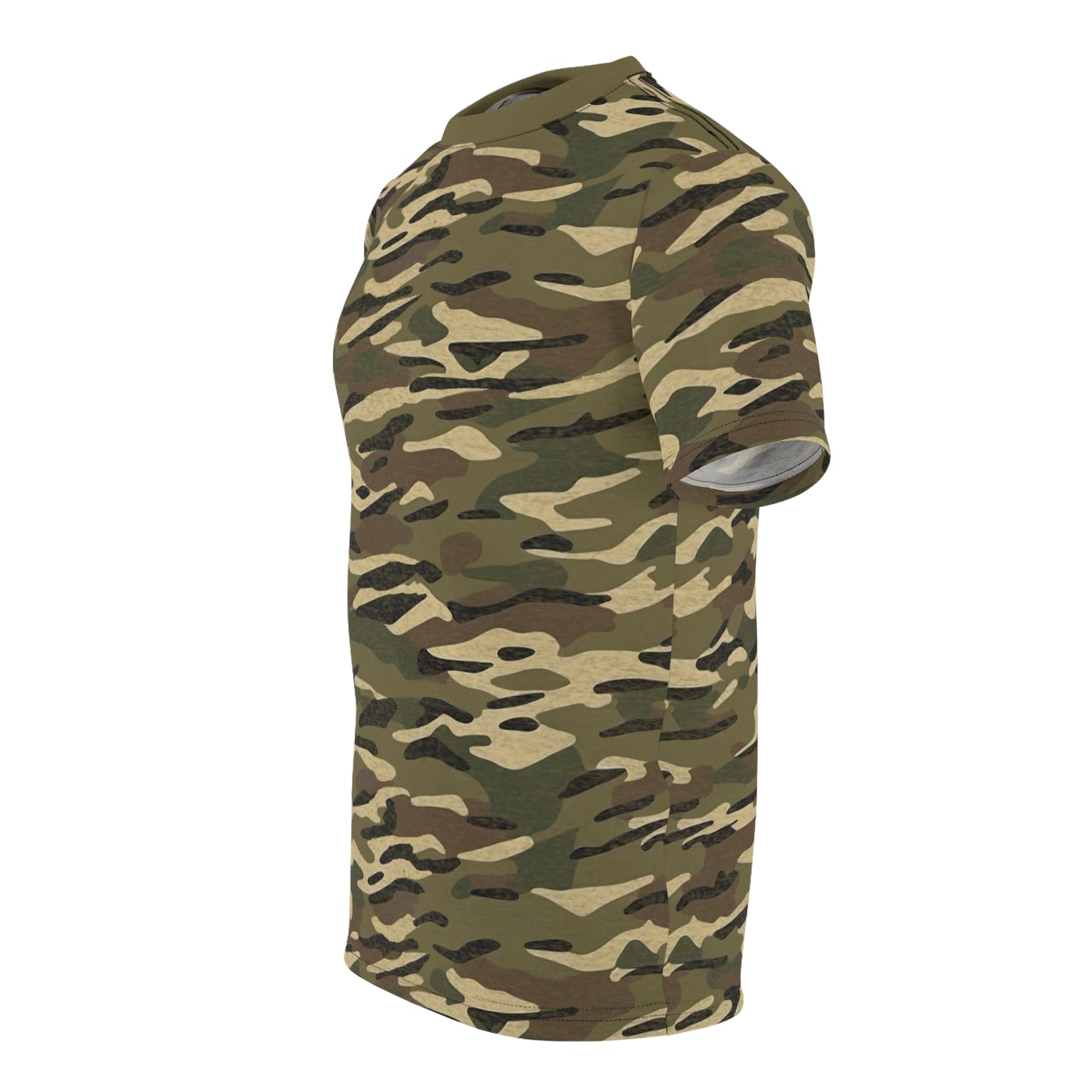 Stripe Camo Green Unisex Cut & Sew Tee