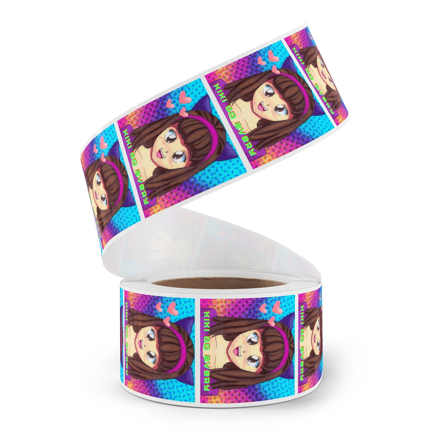 Kiki Go Avery Square Sticker Label Rolls