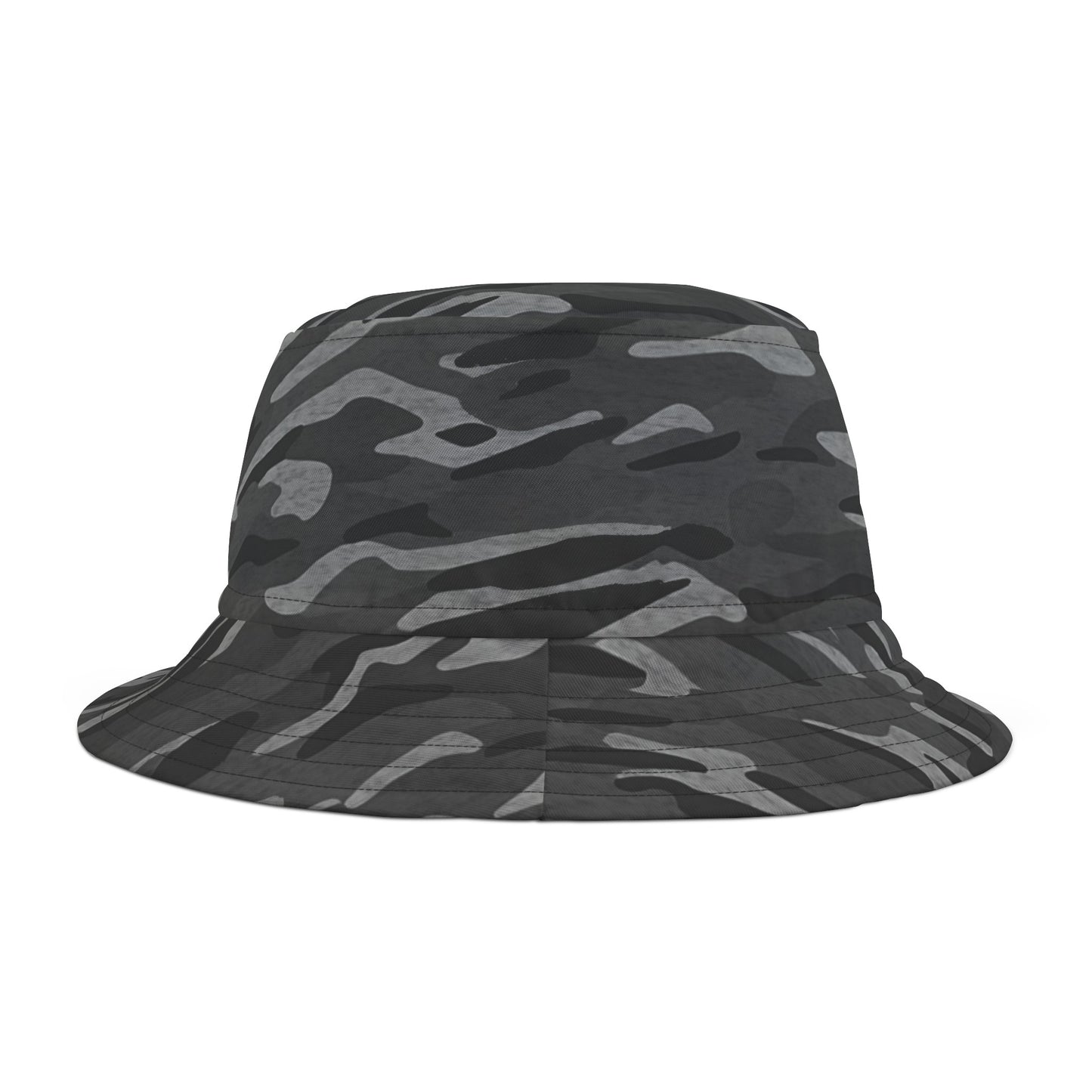 Stripe Camo Dark Grey Bucket Hat
