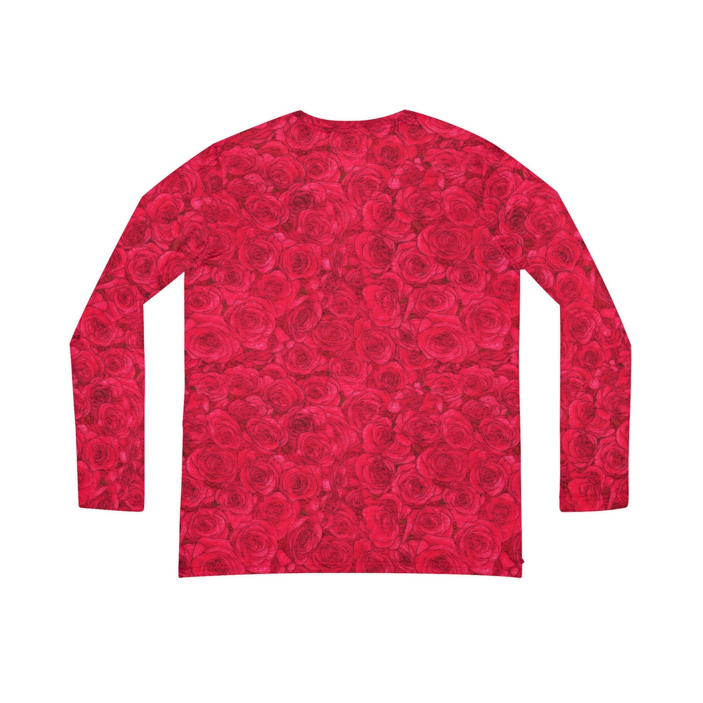 Rose Women's Long Sleeve V-neck Shirt (AOP)