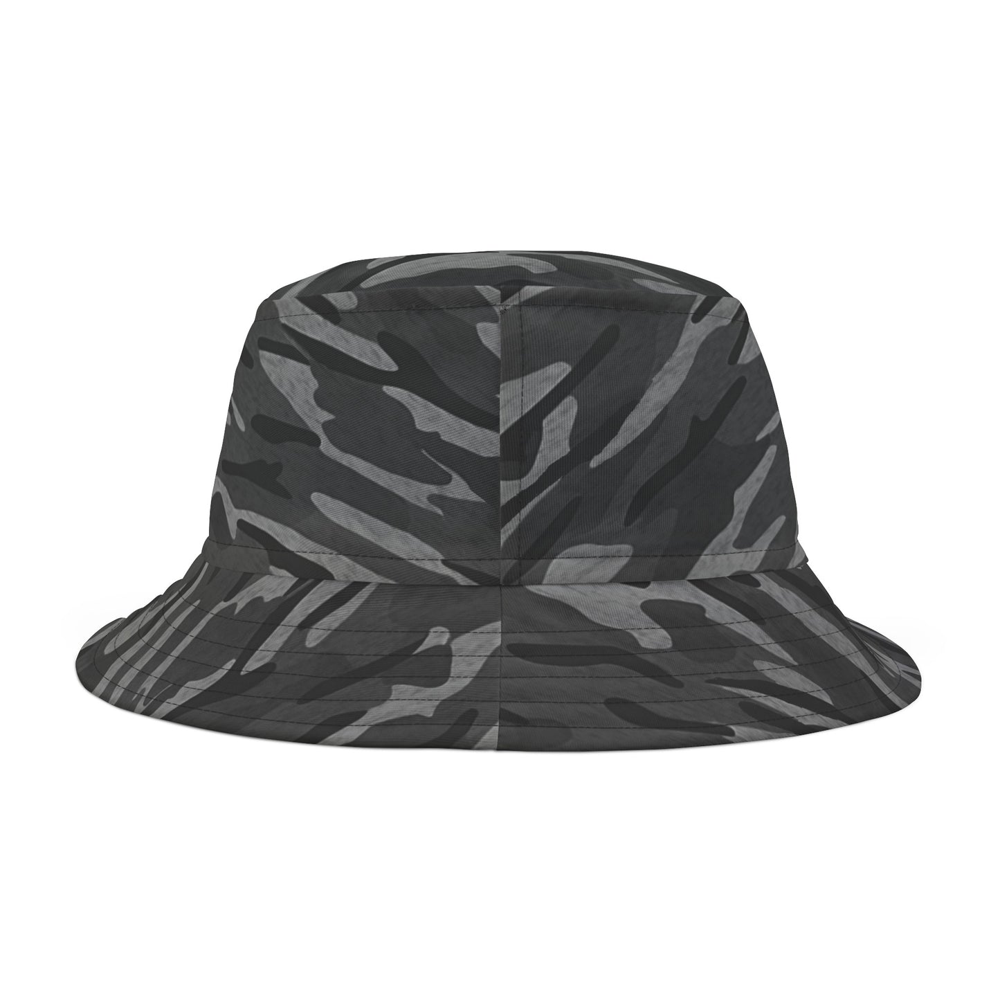 Stripe Camo Dark Grey Bucket Hat