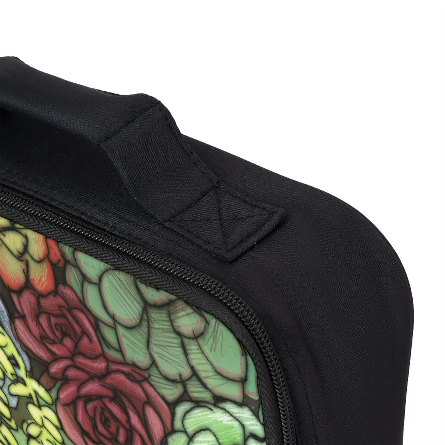 Succulent Lunch Bag Gardening Houseplant Indoor House Plant Lover Gift Idea Green Black Insulated Bag
