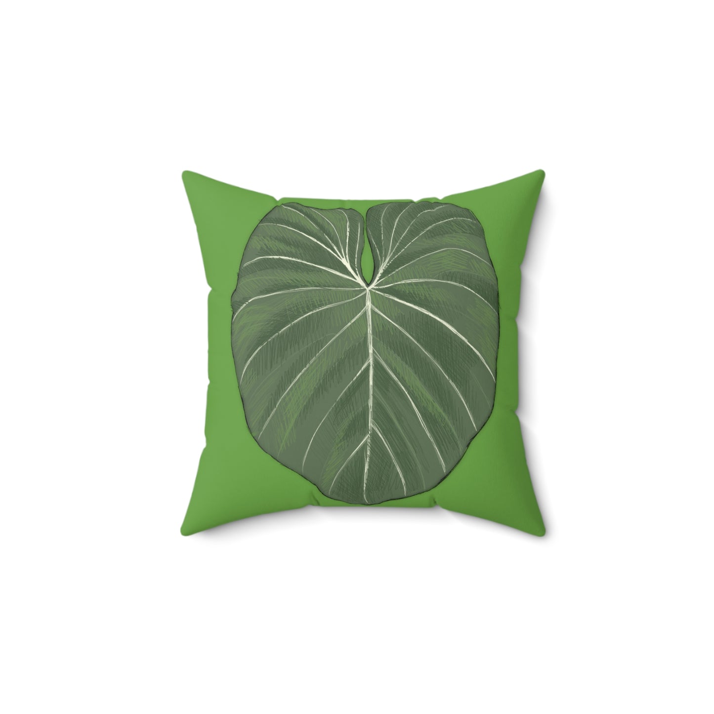 Philodendron Gloriosum - Spun Polyester Square Pillow