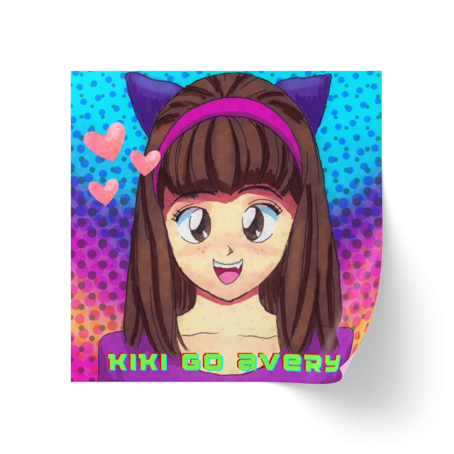 Kiki Go Avery Square Sticker Label Rolls