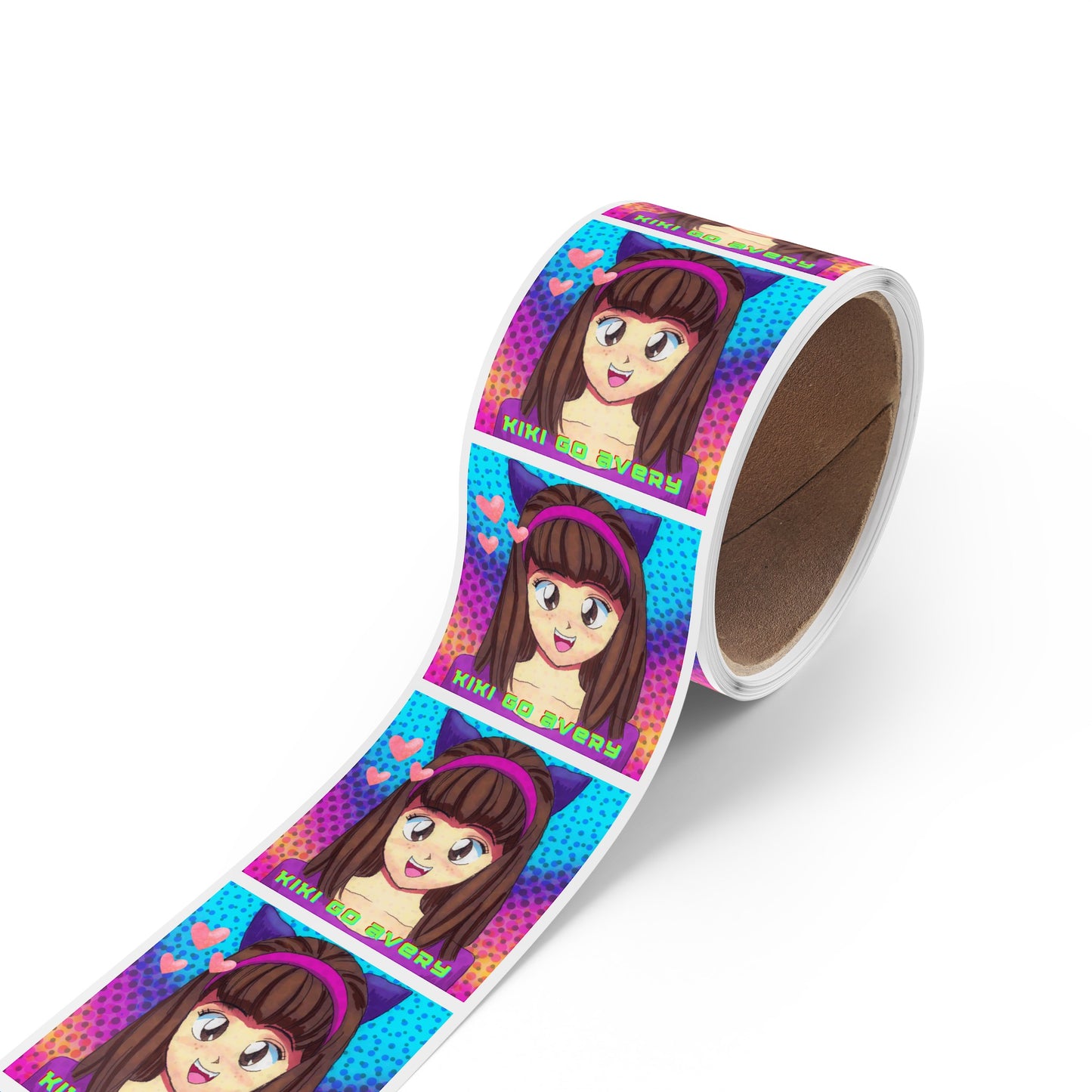 Kiki Go Avery Square Sticker Label Rolls