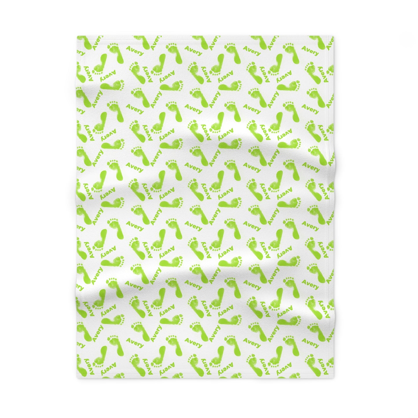 Personalized Baby Print Soft Fleece Baby Blanket