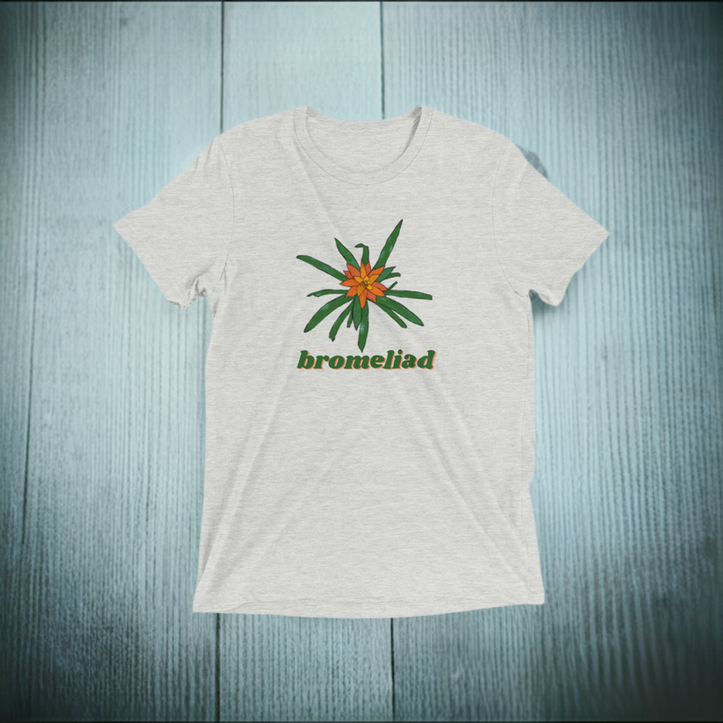 Bromeliad Triblend Unisex Crewneck T-shirt Gardening Houseplant Indoor House Plant Lover Gift Ideas Flower Shirt