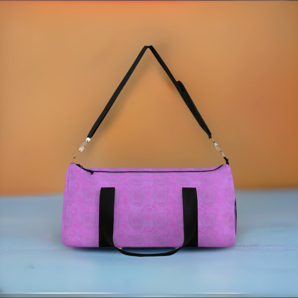 Purple Rose Duffel Bag Flower Lover Gym Bag